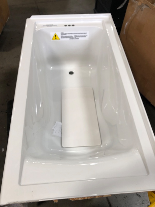 Photo 3 of American Standard EverClean 60 in. x 32 in. Left Drain Soaking Tub in White