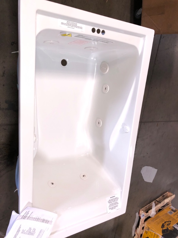 Photo 2 of American Standard Everclean Whirlpool Bathtub Tub Deep 60x36" White 2771lc.020
