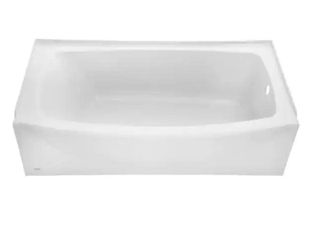 Photo 1 of American Standard Ovation 60 in. Right Drain Bathtub in Arctic White