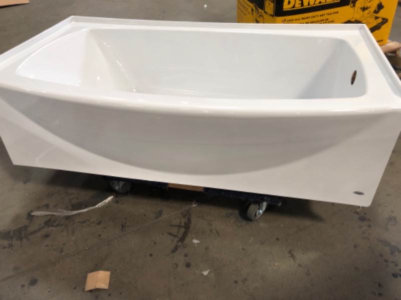 Photo 4 of American Standard Ovation 60 in. Right Drain Bathtub in Arctic White