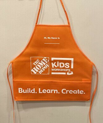 Photo 1 of Home Depot Kids Workshops Apron-10 pack -orange fits -2-3 years old 