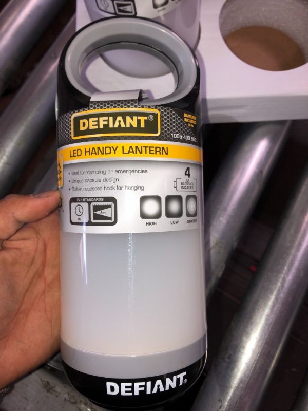 Photo 4 of Defiant 300 Lumens Handy Lantern in Grey-3 PACK 