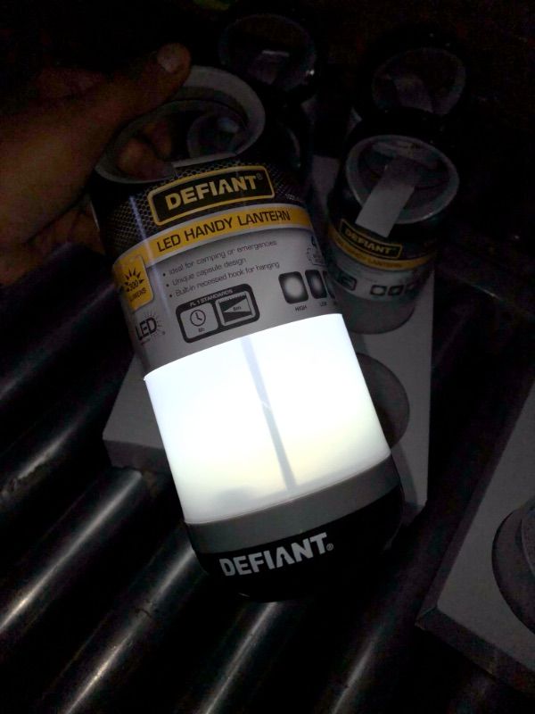 Photo 3 of Defiant 300 Lumens Handy Lantern in Grey-3 PACK 