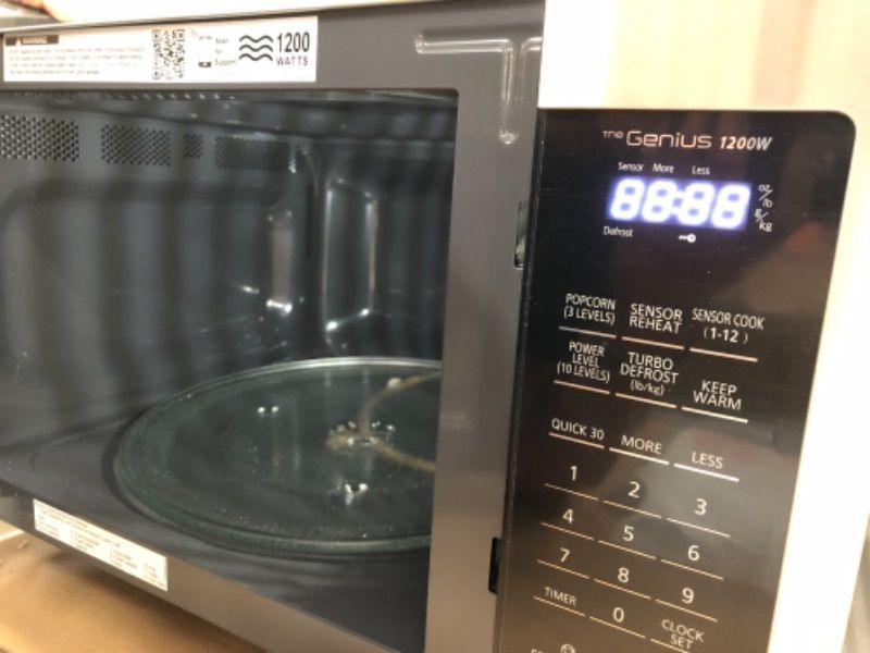 Photo 6 of Panasonic 1.6 cu. ft. Countertop Microwave in Stainless Steel Built-In Capable with Inverter Technology and Genius Sensor Cooking