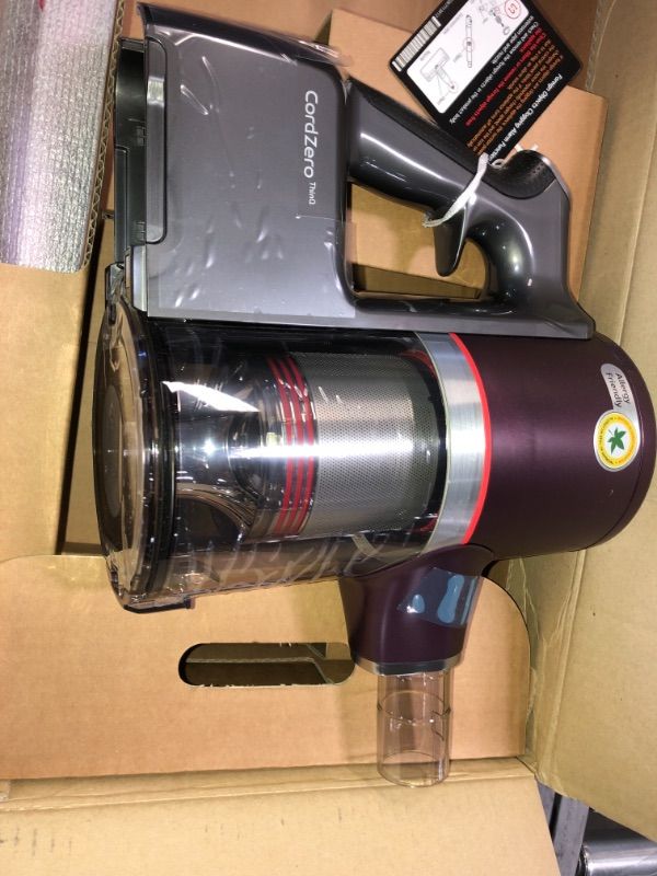 Photo 13 of LG Electronics CordZero A9 ThinQ Kompressor Cordless Stick Vacuum Cleaner in Vintage Wine