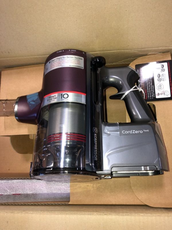 Photo 1 of LG Electronics CordZero A9 ThinQ Kompressor Cordless Stick Vacuum Cleaner in Vintage Wine
