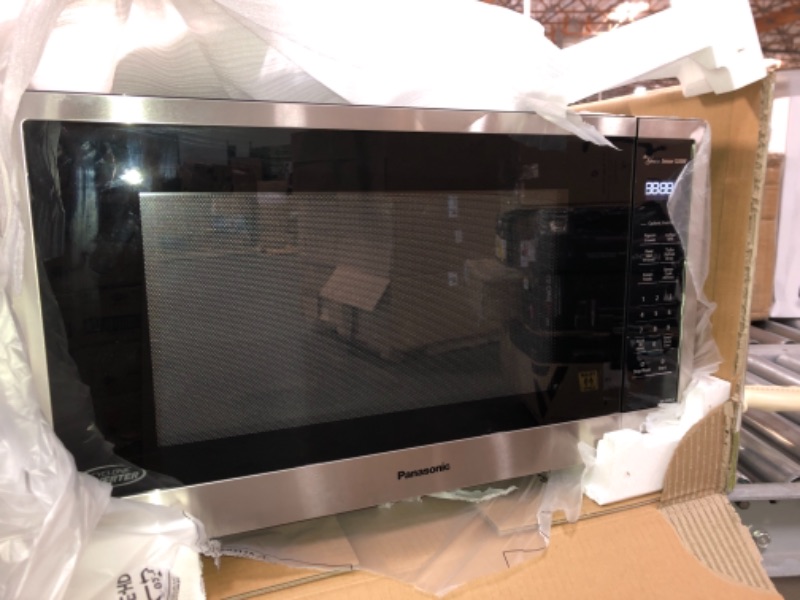 Photo 3 of Panasonic 2.2 cu. ft. Countertop Microwave in Stainless Steel Built-in with Cyclonic Wave Inverter Technology and Sensor Cook