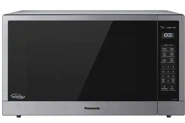 Photo 1 of Panasonic 2.2 cu. ft. Countertop Microwave in Stainless Steel Built-in with Cyclonic Wave Inverter Technology and Sensor Cook