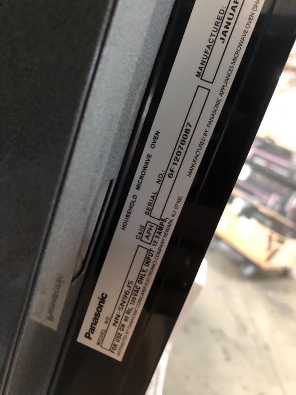 Photo 7 of Panasonic 2.2 cu. ft. Countertop Microwave in Stainless Steel Built-in with Cyclonic Wave Inverter Technology and Sensor Cook