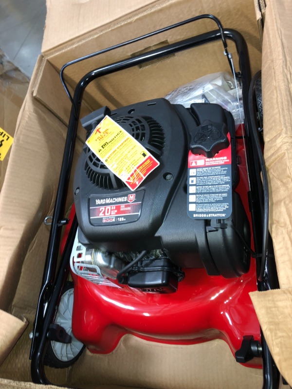 Photo 2 of Yard Machines 20 in. 125 cc OHV Briggs and Stratton Gas Walk Behind Push Mower