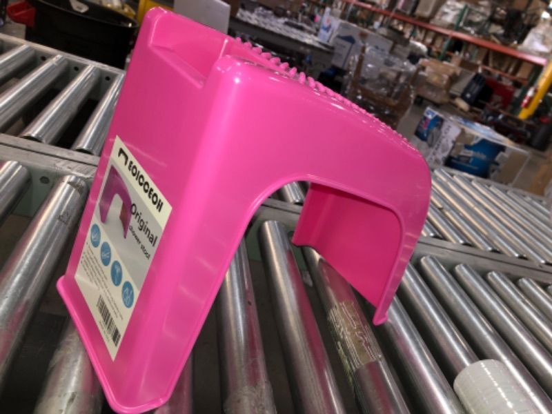 Photo 1 of EOICCEOH Shower Stool,Shower Foot Rest, Beauty Footrest for Easy at-Home Pedicures, Treat Your Feet, No More Bending, Non-Slip Sturdy Legs & Built-in Storage(Pink)
