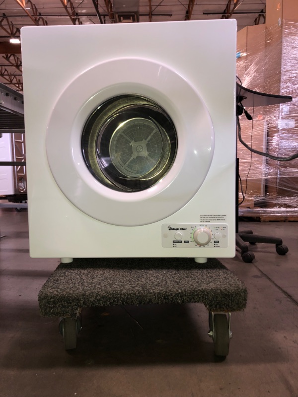 Photo 12 of Magic Chef 3.5 cu. ft. White Compact Electric Dryer