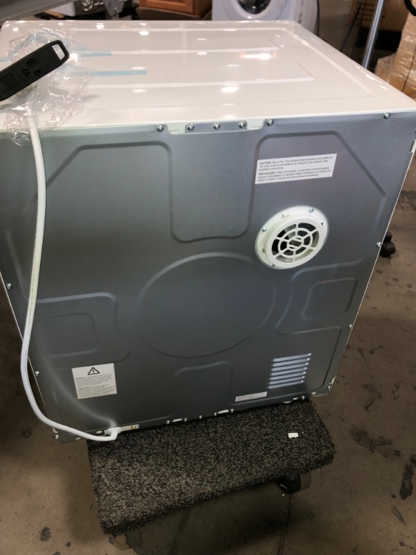 Photo 1 of Magic Chef 3.5 cu. ft. White Compact Electric Dryer