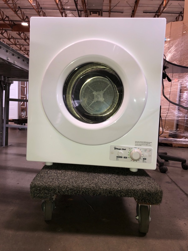 Photo 9 of Magic Chef 3.5 cu. ft. White Compact Electric Dryer