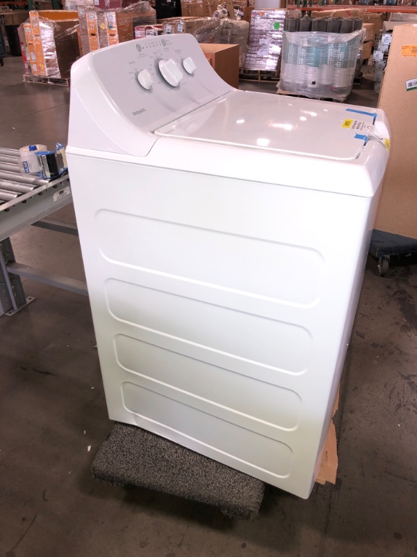 Photo 1 of Hotpoint 3.8 cu. ft. White Top Load Washer with Agitator