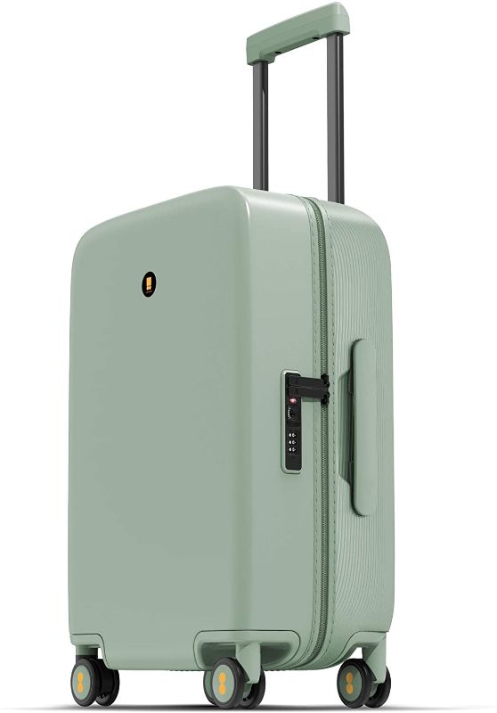 Photo 1 of LEVEL8 Venus Carry on Luggage, 20 Inch Hardside Suitcase, Lightweight PC Luggage with TAS Lock and Spinner Wheels - Eucalyptus Green
