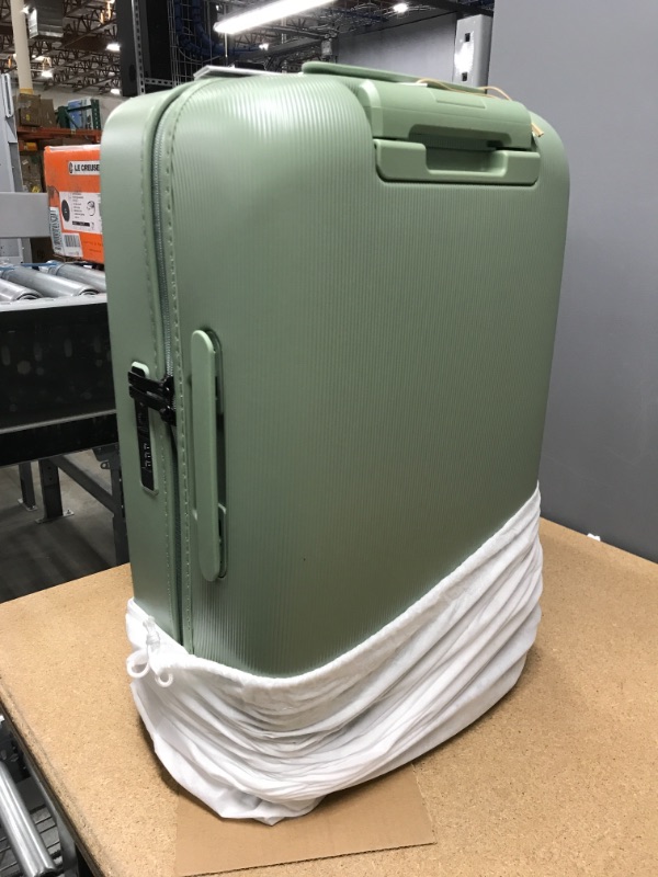 Photo 2 of LEVEL8 Venus Carry on Luggage, 20 Inch Hardside Suitcase, Lightweight PC Luggage with TAS Lock and Spinner Wheels - Eucalyptus Green
