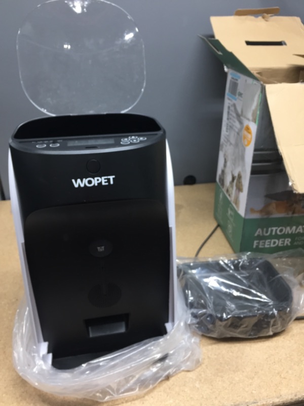 Photo 2 of WOPET Automatic Pet Feeder, Portion Control & Voice Recording – Timer Programmable Up to 4 Meals a Day
