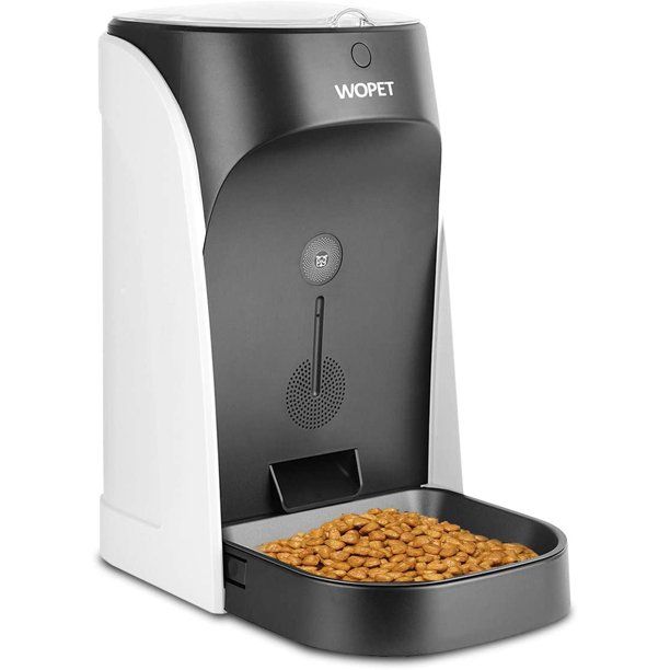 Photo 1 of WOPET Automatic Pet Feeder, Portion Control & Voice Recording – Timer Programmable Up to 4 Meals a Day
