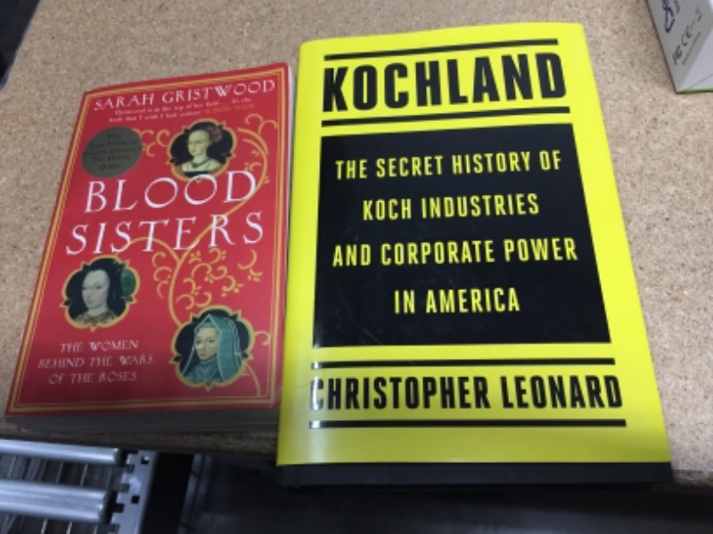 Photo 2 of BOOK BUNDLE*
 Kochland: The Secret History of Koch Industries and Corporate Power in America
Blood Sisters : The True Story Behind the White Queen. Sarah Gristwood (Paperback)
