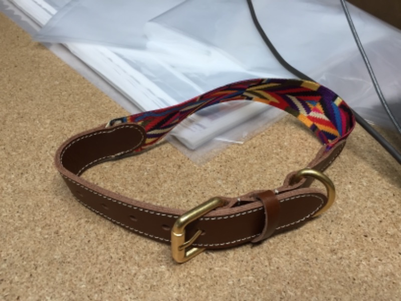 Photo 2 of P503 Collars Nylon
Size: Large 
Color: Multicolor Caramel
