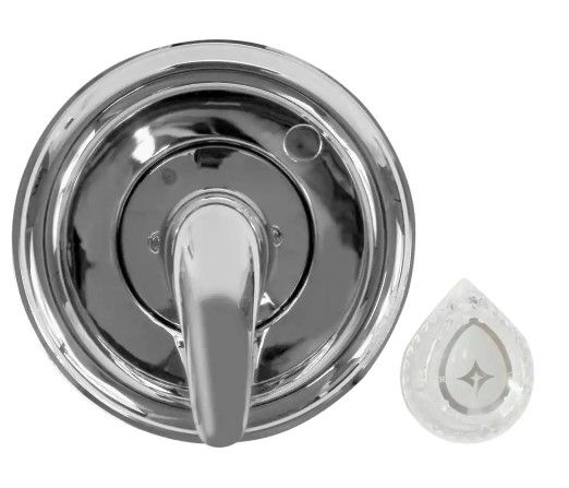 Photo 1 of 1-Handle Valve Trim Kit in Chrome for MOEN Tub/Shower Faucets (Valve Not Included)
