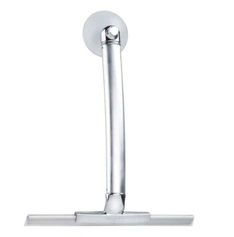 Photo 1 of  Aluminum Extendable Shower Squeegee with Handle in Silver/Chrome