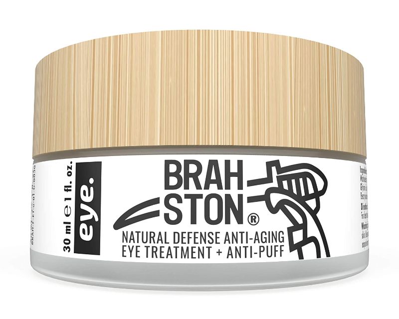 Photo 1 of **EXP 02/2022**BRAHSTON | NATURAL DEFENSE ANTI-AGING EYE TREATMENT + ANTI-PUFF | Organic + 98% Natural | Strong + Effective | Clear, Cooling, Lightweight Daily Under Eye Gel | 1 Fl. Oz.
