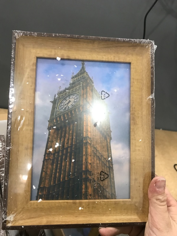 Photo 2 of 6 Packs 5x7 Picture Frames,Multi Wooden Photo Frames Set for Wall or Table Top Decoration, High Definition Plexiglass to Display Pictures/Photos/Posters/Printing/Landscape/Certificate,Holiday Gifts for Friends and Families
