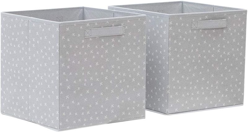 Photo 1 of Set of 2 Cube Storage Organizers, 13 x 13" Cube Storage Bins, Baskets for Organizing, Baby Storage Organizer, Cube Organizer Bins, Playroom Storage
