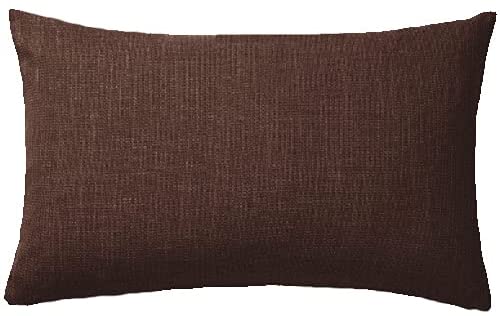 Photo 1 of Essencea Brown Jute Cushion Covers | Set of 2 | Decortive | Bedroom | Living Room | Car (12 x 20 Inch)…
