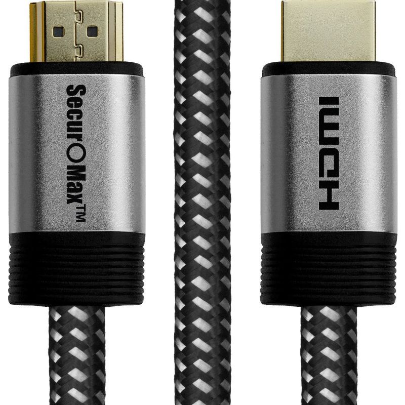 Photo 1 of HDMI Cable (4K 60Hz, HDCP 2.2, HDR, 18Gbps) with Braided Cord, 10 Feet, 2 pack 