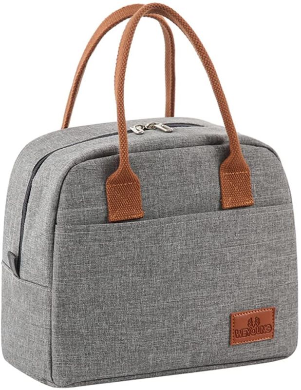 Photo 1 of Tiferr Insulated Lunch Bag, Lunch Tote Bag for Women Lunch Box Insulated Lunch Container (grey), 2 pack
