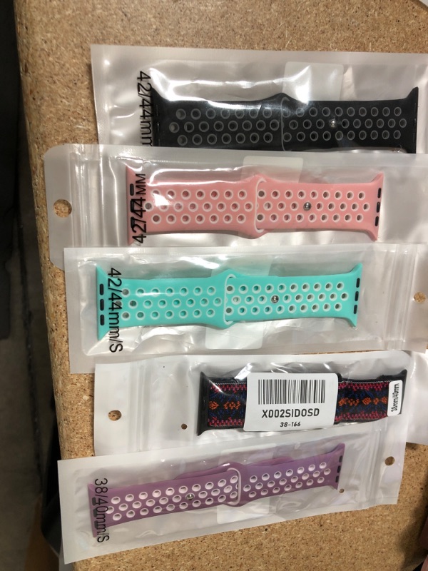 Photo 1 of 5PCK-APPLE WATCH BANDS- MISCELLANEOUS SIZES