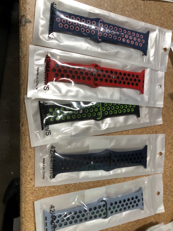 Photo 1 of 5PCK-APPLE WATCH BANDS- MISCELLANEOUS SIZES