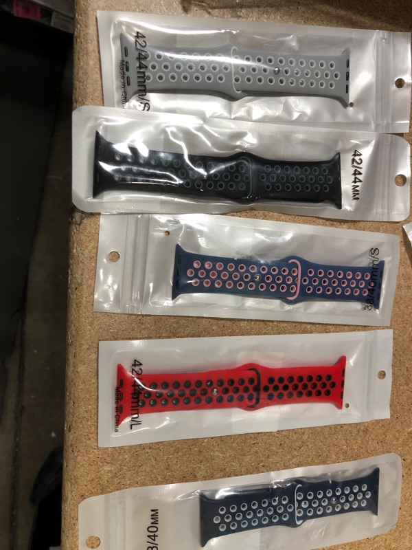 Photo 1 of 5PCK-APPLE WATCH BANDS- MISCELLANEOUS SIZES