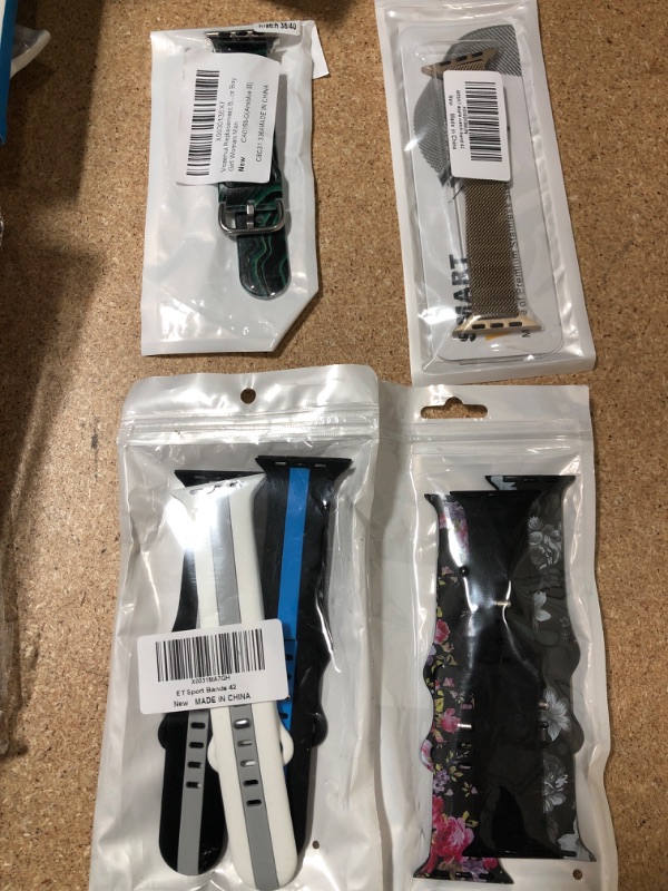 Photo 1 of 4PCK-APPLE WATCH BANDS- MISCELLANEOUS SIZES