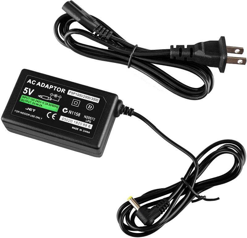 Photo 1 of 3PCK-PSP Charger, AC Adapter Wall Charger Compatible with Sony PSP-110 PSP-1001 PSP 1000 / PSP Slim & Lite 2000 / PSP 3000 Replacement
