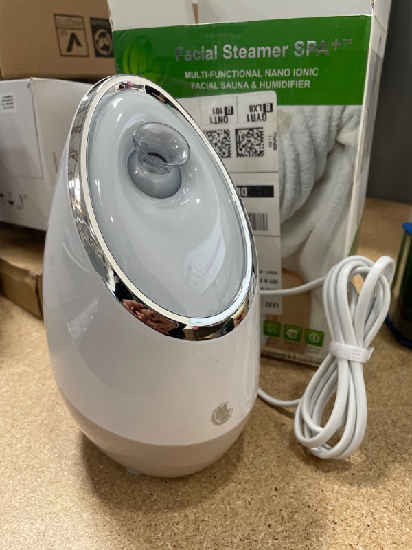 Photo 2 of Facial Steamer SPA+ by Microderm GLO - Best Professional Nano Ionic Warm Mist, Home Face Sauna, Portable Humidifier Machine, Deep Clean & Tighten Skin, Daily Hydration for Maximum Serum Absorption
