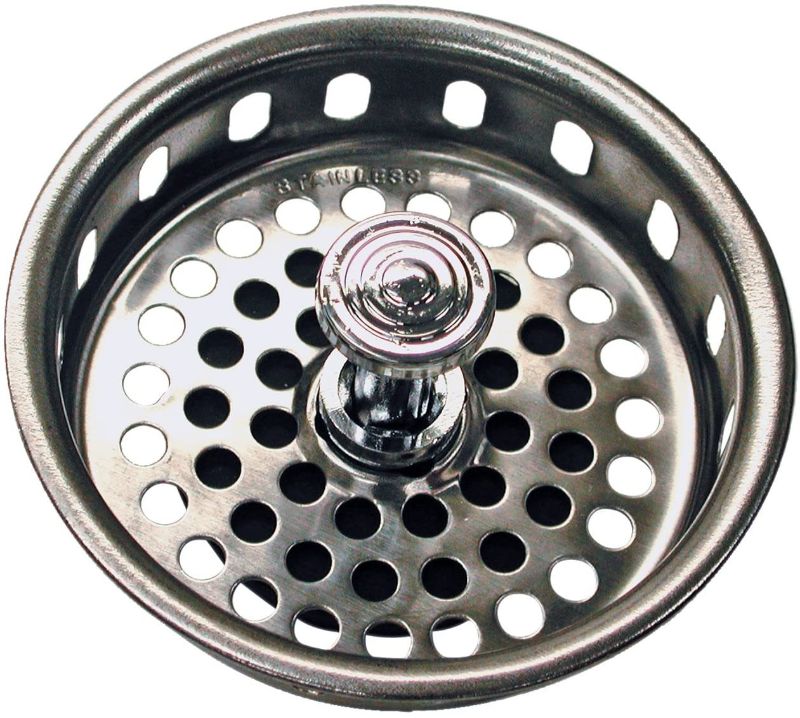 Photo 1 of Danco 51275 Universal Basket Strainer, Chrome Plated, 3-1/4"
