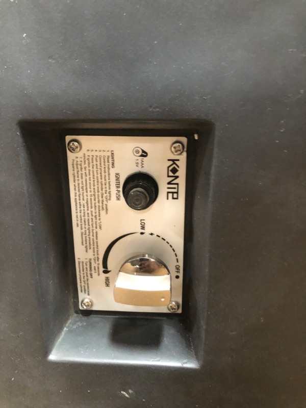 Photo 1 of **DAMAGED**Kante 42" L Rectangular Charcoal Concrete/Metal Outdoor Propane Gas Modern Smokeless Fire Pit Table, Patio Heater, Backyard Fireplace, Conversation Area...
