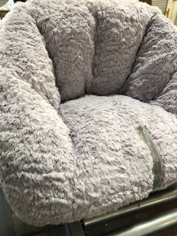 Photo 3 of ***DAMAGED**Delta Children Cozee Fluffy Chair, Kid Size for Kids up to 10 Years Old
