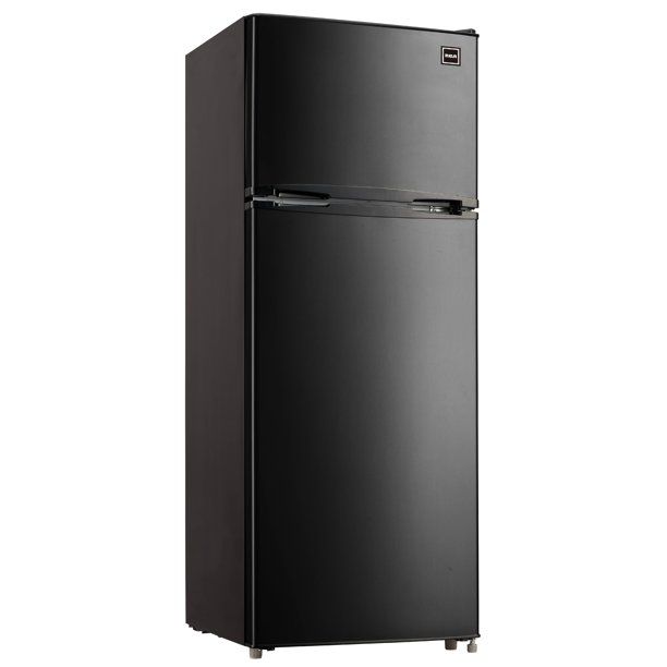 Photo 1 of ***DAMAGED** RCA 7.5 Cu. Ft. Top Freezer Refrigerator, RFR741 (Black)

