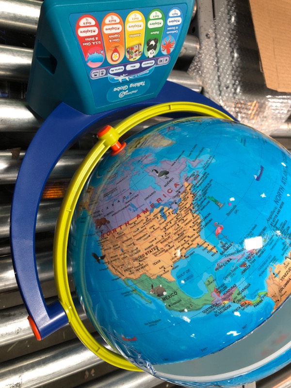 Photo 2 of **DAMAGED** Educational Insights® GeoSafari® Talking Globe®, 18" x 12", Blue/White