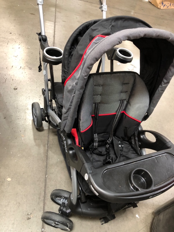 Photo 2 of **MISSING PARTS* Baby Trend Sit and Stand Double Stroller, Onyx
