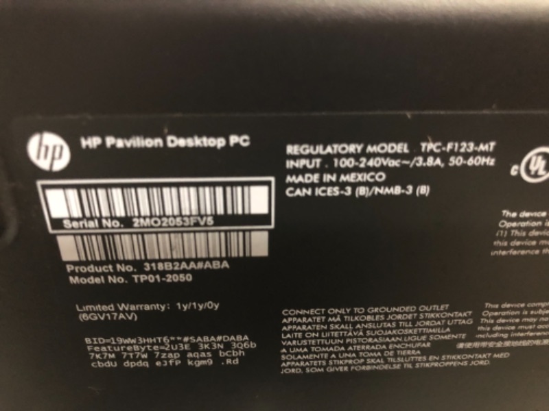 Photo 5 of HP Pavilion Desktop PCGen Intel Core i5-11400 Processor, 8 GB RAM