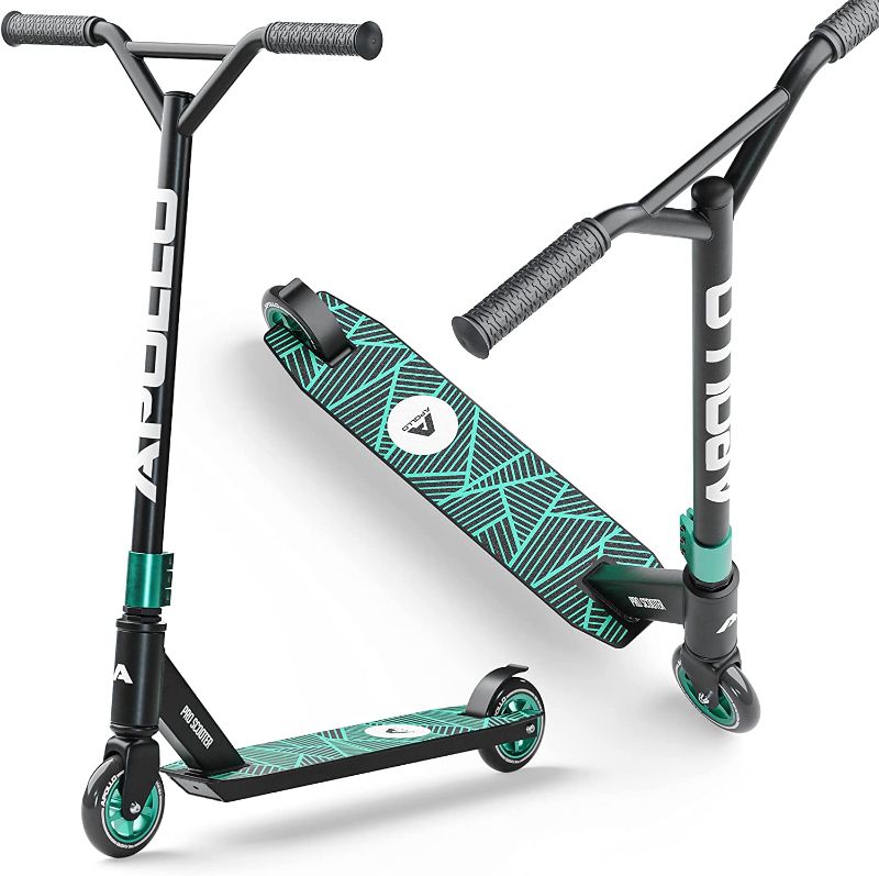 Photo 1 of APOLLO Pro Scooter Genius 4.0 - Pro Scooters for Teens, Adults and Kids - Cool Trick Scooters for Stunts, Freestyle Stunt Scooter, BMX Scooter, 220LBS
