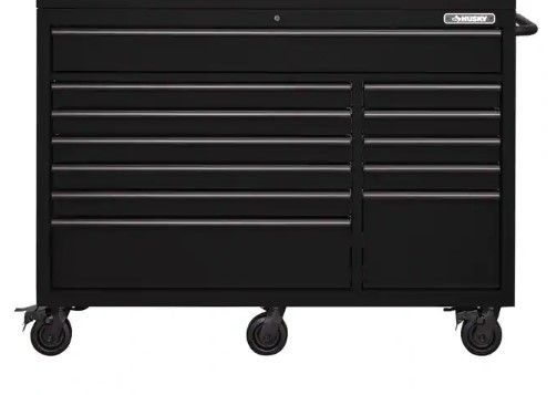 Photo 1 of (TOP NOT INCLUDED) Husky 56 in. W x 36in. D Heavy Duty 12-Drawer Combination Rolling Tool Chest