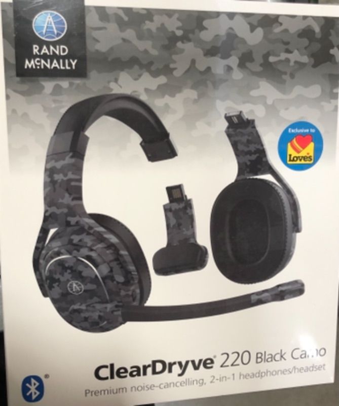 Photo 1 of ClearDryve® 220 Black Camo Premium noise-cancelling 2 in 1 Headphones/Headset 
