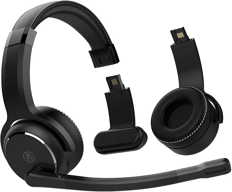 Photo 1 of Rand McNally ClearDryve 210 Premium 2-in-1 Wireless Headset for Clear Calls with Noise Cancellation, Long Battery Life, All-Day Comfort, Black
